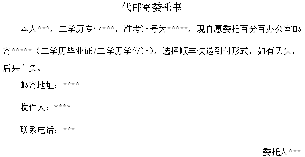 黑龙江大学自考本科毕业证和学位证书可以让他人代领吗？
