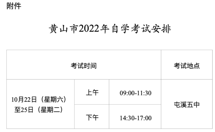 2022年安徽黄山10月自学考试期间考点启用信号屏蔽设备公告