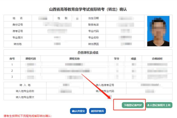 山西省招生考试网2023年高等教育自学考试省际转出申请流程（图文详细说明）