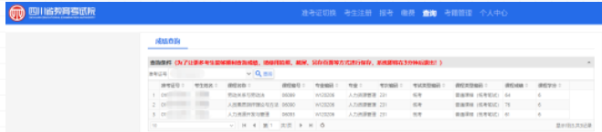 2023年4月四川自考成绩查询入口开通，成绩复核时间为5月9日至10日