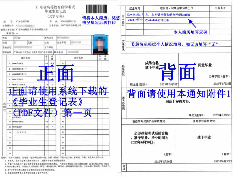 广东外语外贸大学公开学院关于2023年上半年申请自学考试毕业的通知
