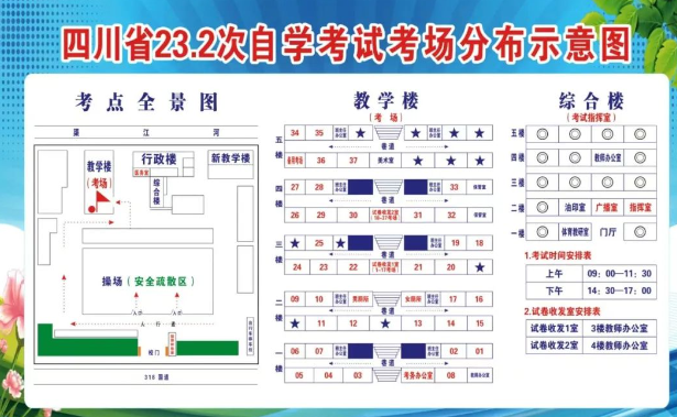 四川达州2023年10月高等教育自学考试考点详情